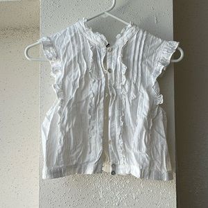 NWOT Cotton Eyelet Blouse, Sleeveless